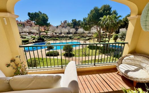 South-facing balcony